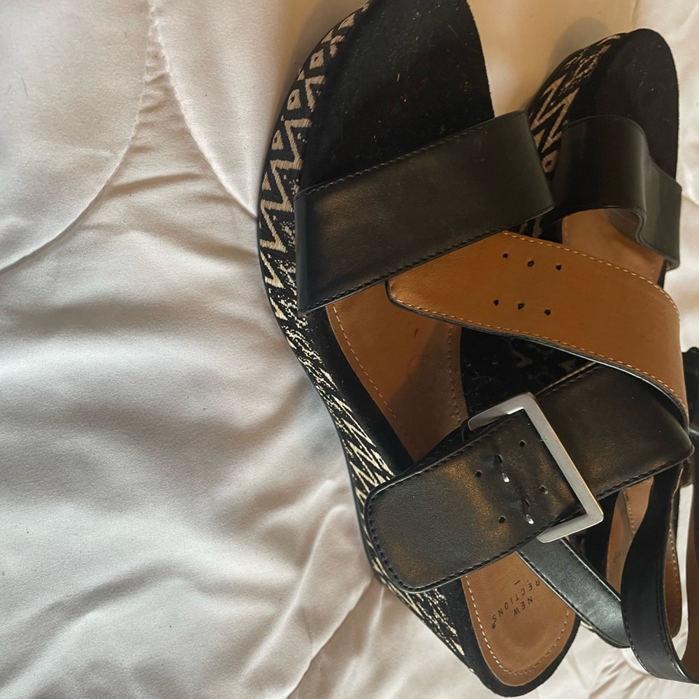 Stylish Black and Tan Women's Sandals